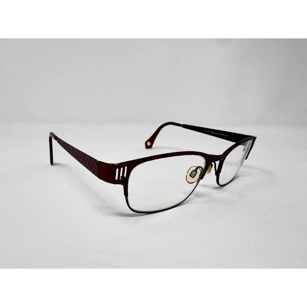FYSH 3435 463 Eyeglass Frames Only 52-18-135 Red Black Urban Eyewear